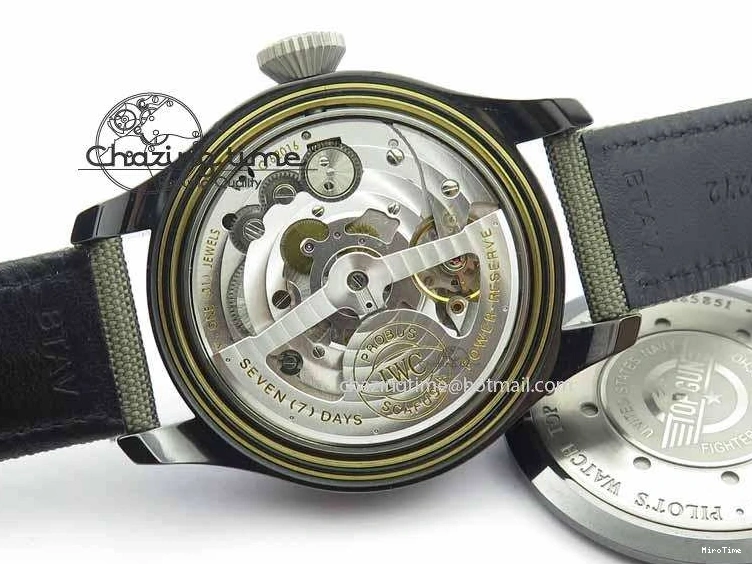 MIROTIME 0126 Big Pilot Real PR 48mm IW501902 Real Ceramic ZF 1:1 Best Edition On Green Nylon Strap A51111 V Durable 7249